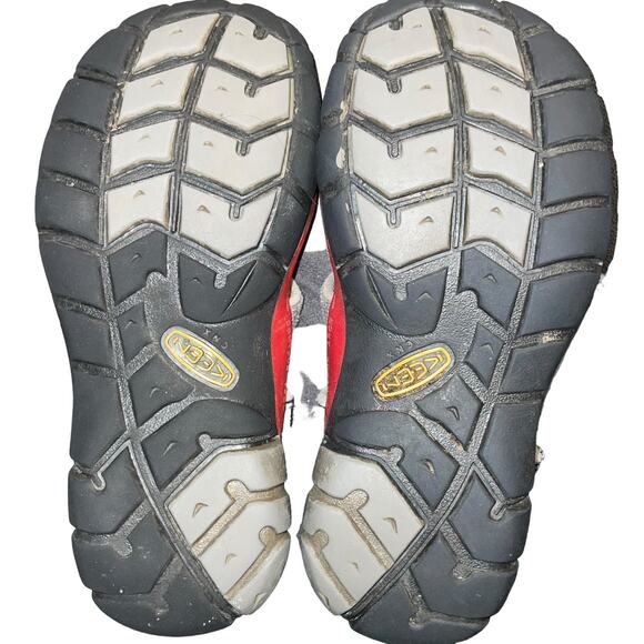 Keen Kid Sz 12 Sandals Seacamp II CNX Water Hook Loop Magnet Racing Red 1014123 - Picture 12 of 15